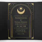 Mystical Black Gold Tarot Kaart Arch Wedding (Binnenkant midden)