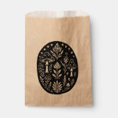 Mystical Boho Mushroom Design – Botanical Folk Art Bedankzakje (Voorkant)