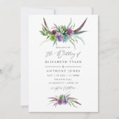 Mystical Boho Waterverf Succulent Wedding Kaart (Voorkant)
