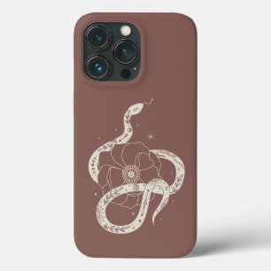 Mystical Botanical Snake Illustratie iPhone 13 Pro Hoesje
