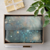 Mystical Cat Among the Blooms Whimsical Decoupage  Tissuepapier (Geschenk)