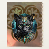 Mystical cat of Egypt, black as night Planner (Achterkant)