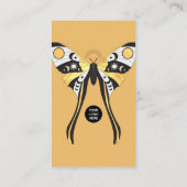 Mystical Celestial Gold Moth Visitekaartje (Achterkant)