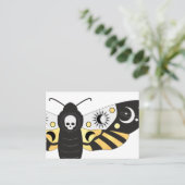 Mystical Celestial Gold Moths Visitekaartje (Staand voorkant)