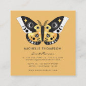 Mystical Celestial Gold Moths Visitekaartje (Achterkant)