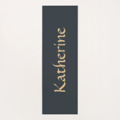 Mystical Celestial Moon Pattern Custom Name Yogamat (Achterkant)