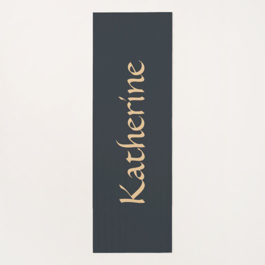 Mystical Celestial Moon Pattern Custom Name Yogamat (Achterkant)