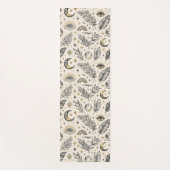 Mystical Celestial Moon Stars Pattern Custom Name Yogamat (Voorkant)