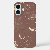 Mystical Celestial Night Moth & Serpent Pattern Case-Mate iPhone Case (Achterkant)
