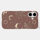 Mystical Celestial Night Moth & Serpent Pattern Case-Mate iPhone Case (Achterkant (horizontaal))