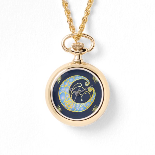 Mystical Celtic Moon Horloge (Voorkant)