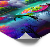 Mystical Colorful Lake Poster (Hoek)