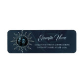 Mystical connection,  mystical woman and the lion. etiket (Voorkant)