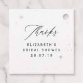 Mystical Cosmic Mermaid Bedankjes Labels (Achterkant)