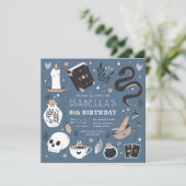 Mystical Crystal Fortune Teller Birthday Party Kaart (Staand voorkant)