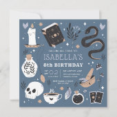 Mystical Crystal Fortune Teller Birthday Party Kaart (Voorkant)