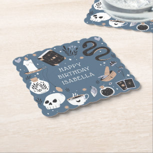 Mystical Crystal Fortune Teller Birthday Party Kartonnen Onderzetters
