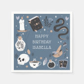 Mystical Crystal Fortune Teller Birthday Party Servet (Voorkant)