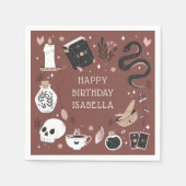 Mystical Crystal Fortune Teller Birthday Party Servet (Voorkant)