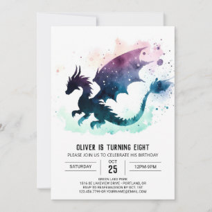 Mystical Dragon Birthday Kaart