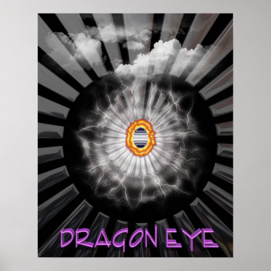 Mystical Dragon Eye Poster (Voorkant)