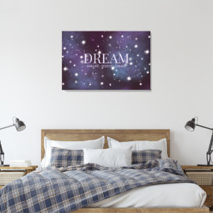 Mystical Dream Dusty Violet Canvas Afdruk
