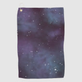Mystical Dusty Violet Galaxy Golfhanddoek (Voorkant)