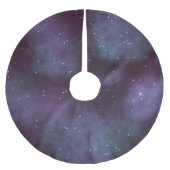 Mystical Dusty Violet Galaxy Kerstboom Rok (Voorkant)