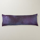 Mystical Dusty Violet Galaxy Lichaamskussen (Achterkant)