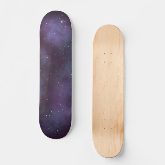 Mystical Dusty Violet Galaxy Skateboard (Voorkant)