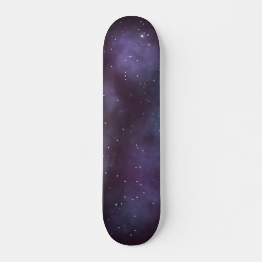 Mystical Dusty Violet Galaxy Skateboard (Voorkant)