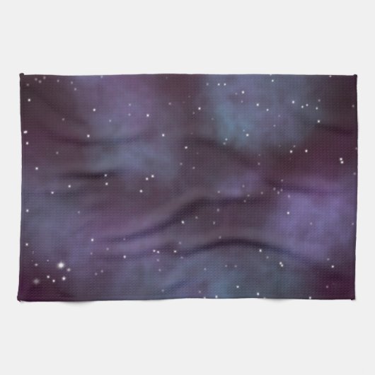Mystical Dusty Violet Galaxy Theedoek (Horizontaal)