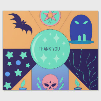 Mystical Elements with a Thank You Message Cadeaupapier