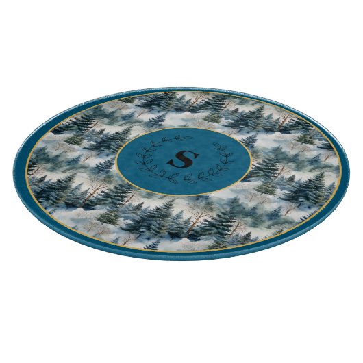 Mystical Evergreen Forest Cutting Board Snijplank (Hoek)