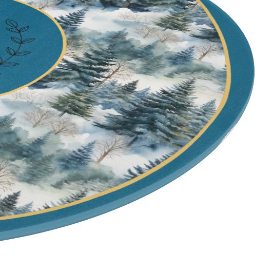 Mystical Evergreen Forest Cutting Board Snijplank (Hoek)