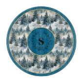 Mystical Evergreen Forest Cutting Board Snijplank (Voorkant)