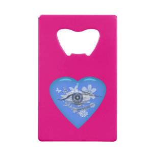 Mystical Eye Floral Heart Kredietkaart Flessenopener