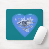 Mystical Eye Floral Heart Muismat (Met muis)