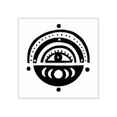 Mystical Eye Magical Elegant Geometric Boho Rubberstempel (Afrduk)