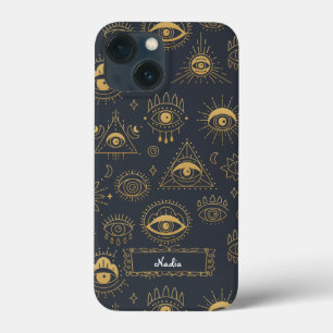 Mystical Eye Pattern iPhone case, patroon 13 Mini Hoesje