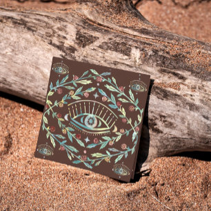 Mystical Eye Rozen Tines Magical Boho Colorful Vierkante Visitekaartje