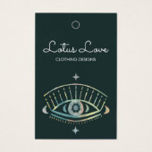 Mystical Eye Size Tag ClothingJewelry Display Card Visitekaartje (Voorkant)