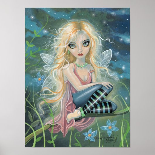 Mystical Fantasy Fairy Art Poster (Voorkant)