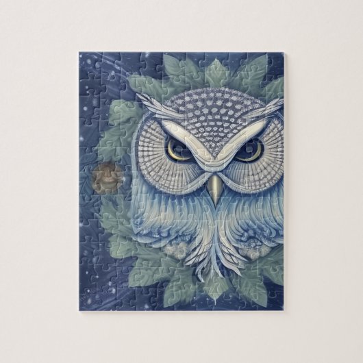 Mystical Fantasy Forest Owl Legpuzzel (Verticaal)