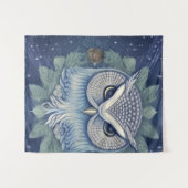 Mystical Fantasy Forest Owl Wandkleed (Voorkant (horizontaal))