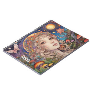 Mystical Fantasy Girl - Aangepaste Magische Notitieboek