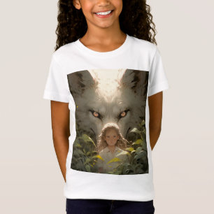 Mystical Fantasy Wolf Guardian Anime T-shirt