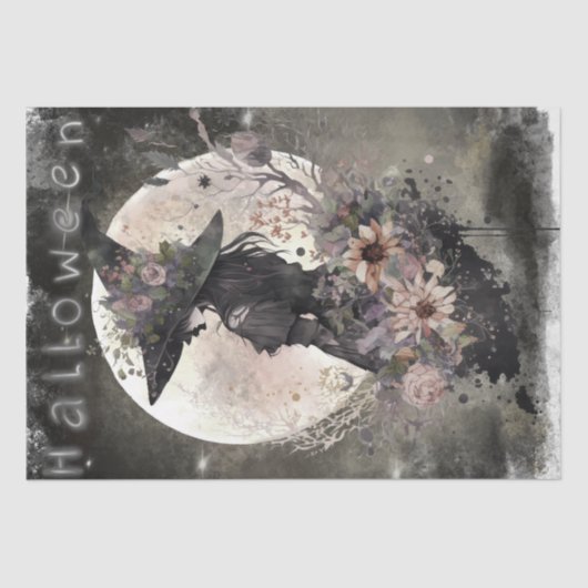 Mystical Floral Witch Tissuepapier (Voorkant)