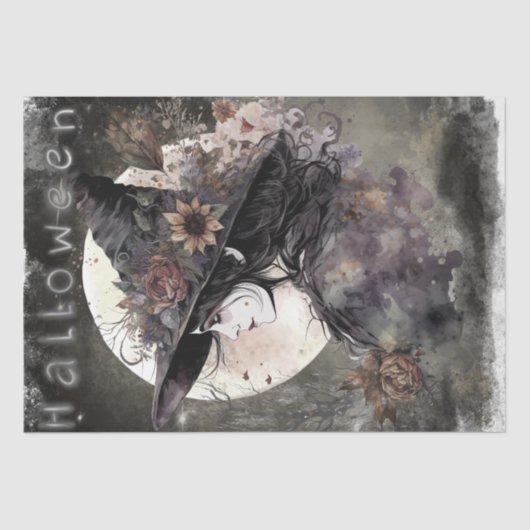Mystical Floral Witch Tissuepapier (Voorkant)