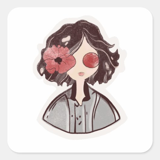 Mystical Flower Child Sticker (Voorkant)